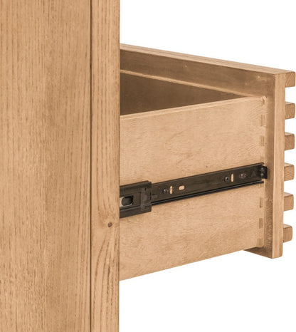 Modus Furniture - Tanner Five Drawer Ash Wood Chest in Flaxen - QPUD84 view 5