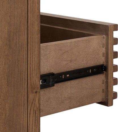Modus Furniture - Tanner Five Drawer Ash Wood Chest in Roux - QPUA84 view 3