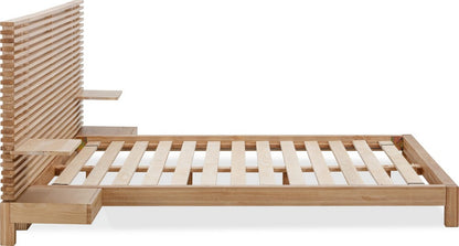 Modus Furniture - Tanner Full-size Solid Ash Wall Bed with Integrated Nightstands in Flaxen - QPUDJ4 view 5