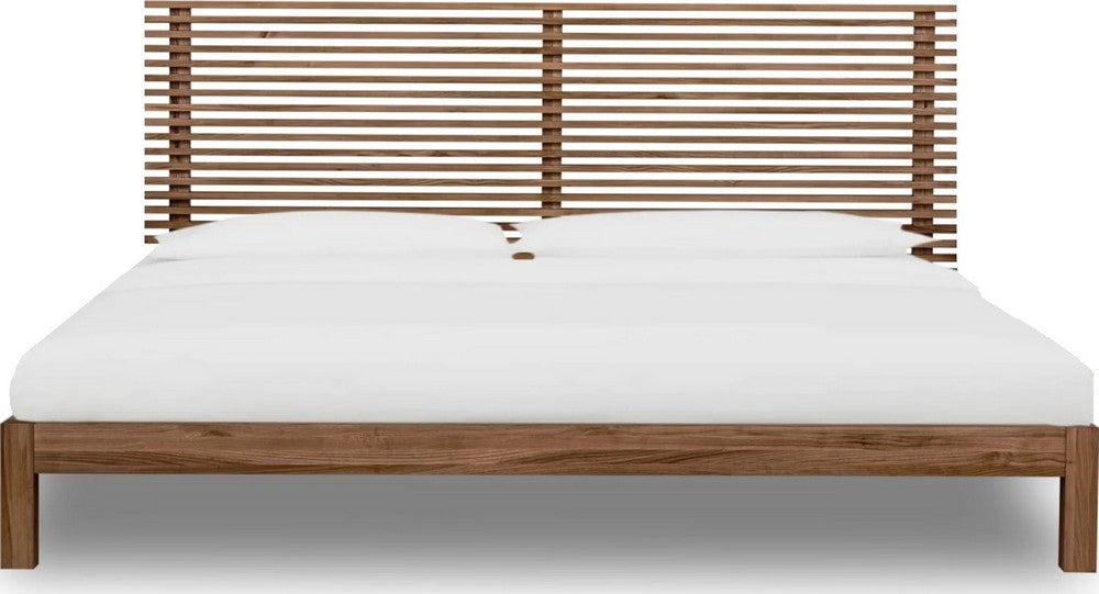 Modus Furniture - Tanner King-size Solid Ash Platform Bed in Roux - QPUAH7 view 2
