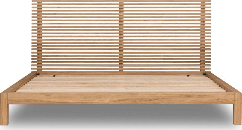 Modus Furniture - Tanner Queen-size Solid Ash Platform Bed in Flaxen - QPUDH5 view 5