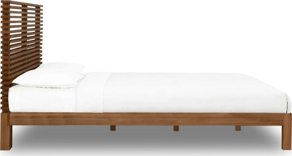 Modus Furniture - Tanner Queen-size Solid Ash Platform Bed in Roux - QPUAH5 view 3