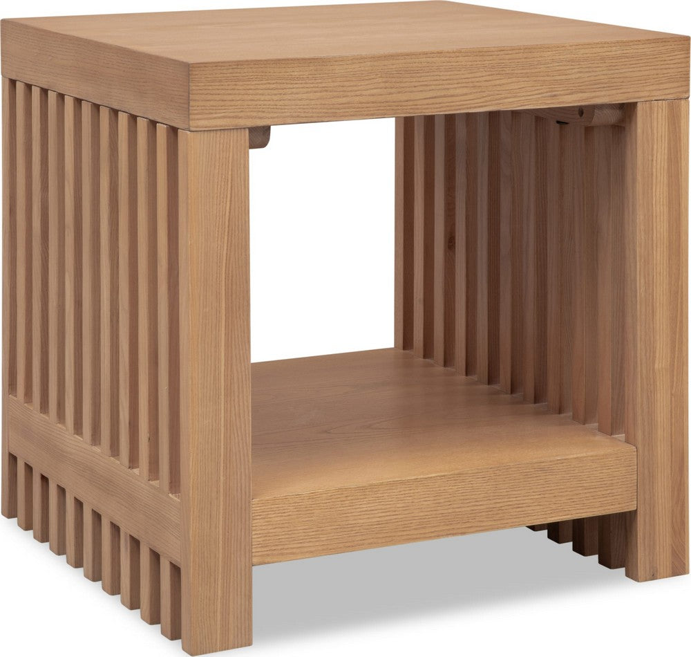 Modus Furniture - Tanner Side Table - Flaxen - QPUD22 view 1