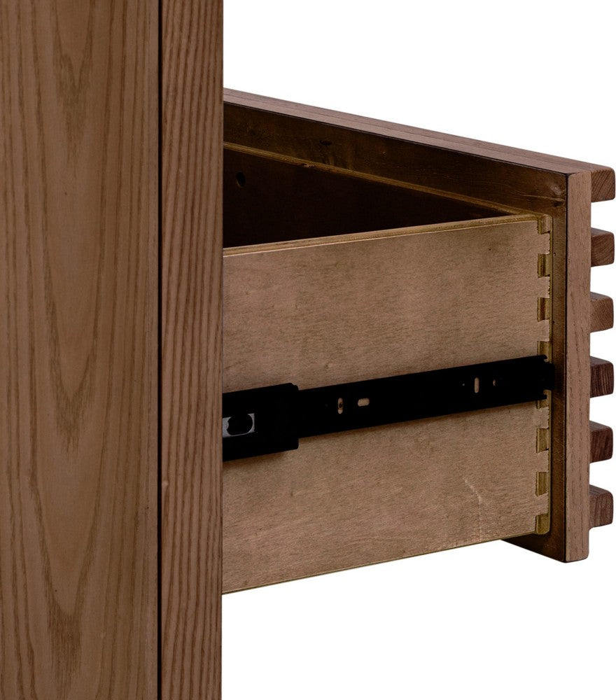 Modus Furniture - Tanner Six Drawer Ash Wood Dresser in Roux - QPUA82 view 4