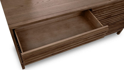 Modus Furniture - Tanner Six Drawer Ash Wood Dresser in Roux - QPUA82 view 5
