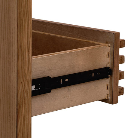 Modus Furniture - Tanner Two Drawer Ash Wood Nightstand in Roux - QPUA81 view 3