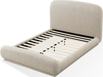 Modus Furniture - Tirimbina California King-size Chenille Upholstered Platform Bed in Hyena - UVYLS6 view 4