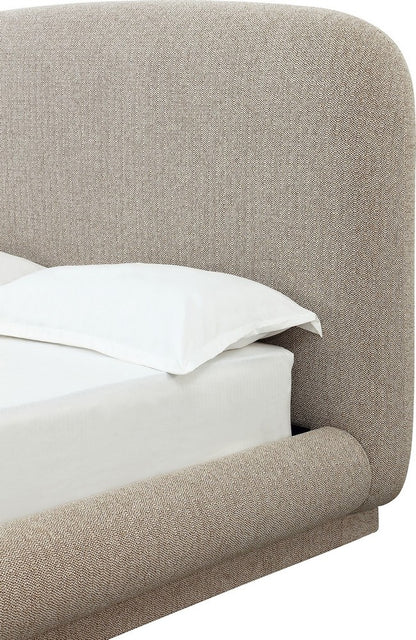 Modus Furniture - Tirimbina Queen-size Chenille Upholstered Platform Bed in Hyena - UVYLS5 view 5