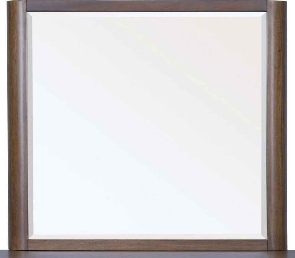 Modus Furniture - Totes Beveled Glass Wall or Dresser Mirror in English Walnut - RXVK83 view 1