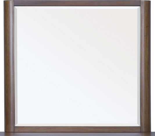 Modus Furniture - Totes Beveled Glass Wall or Dresser Mirror in English Walnut - RXVK83 view 1