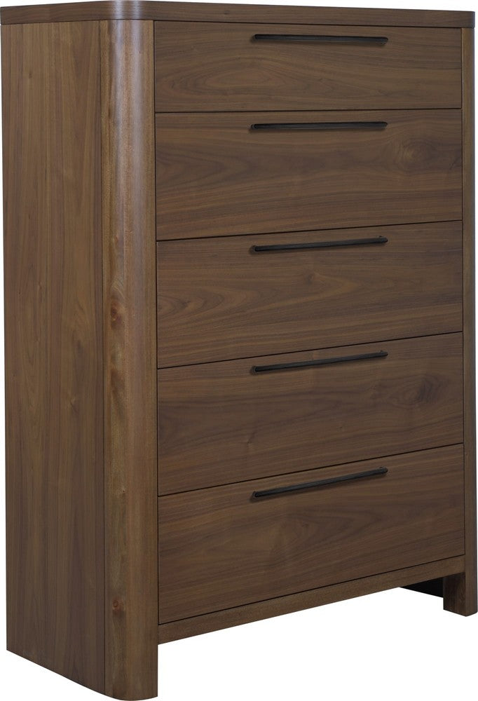 Modus Furniture - Totes Five Drawer Chest in English Walnut - RXVK84 view 1