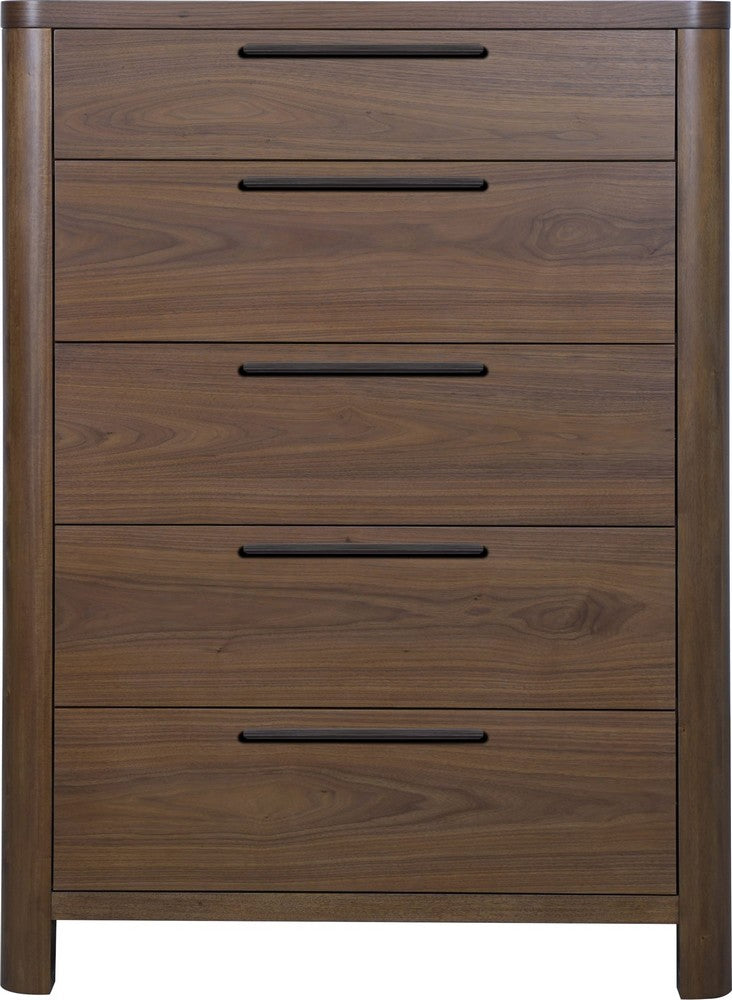 Modus Furniture - Totes Five Drawer Chest in English Walnut - RXVK84 view 2