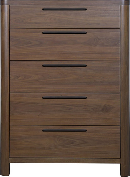 Modus Furniture - Totes Five Drawer Chest in English Walnut - RXVK84 view 2