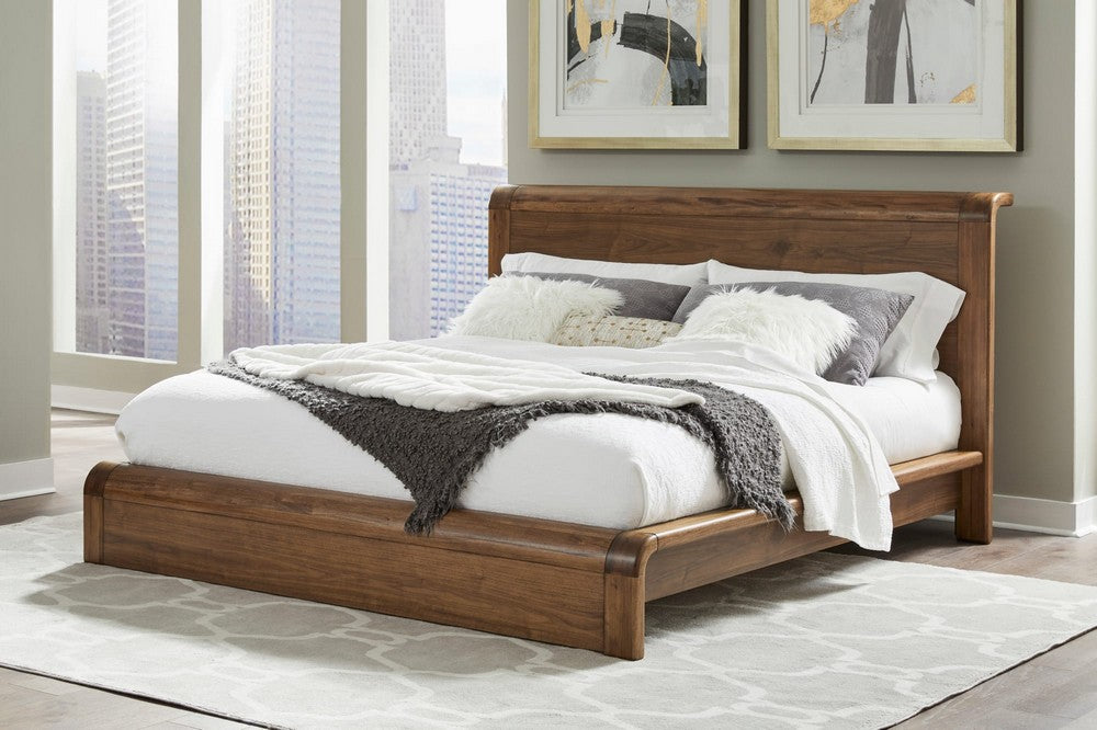 Modus Furniture - Totes Full-size Platform Bed in English Walnut - RXVKH4 view 7