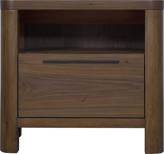 Modus Furniture - Totes One Drawer Nightstand in English Walnut - RXVK81 view 1