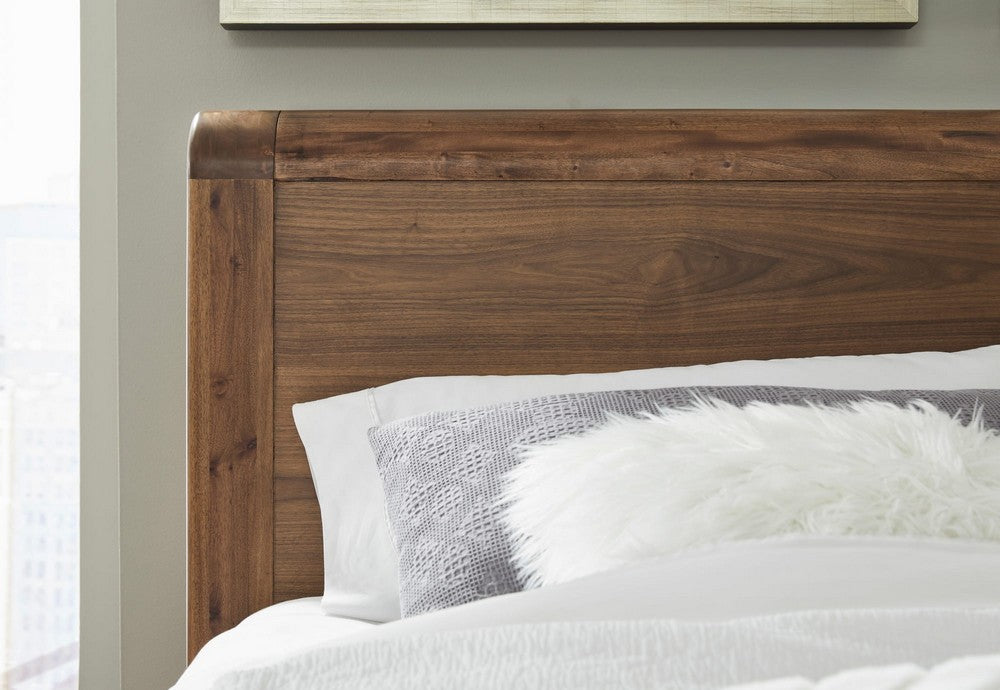 Modus Furniture - Totes Queen-size Platform Bed in English Walnut - RXVKH5 view 6