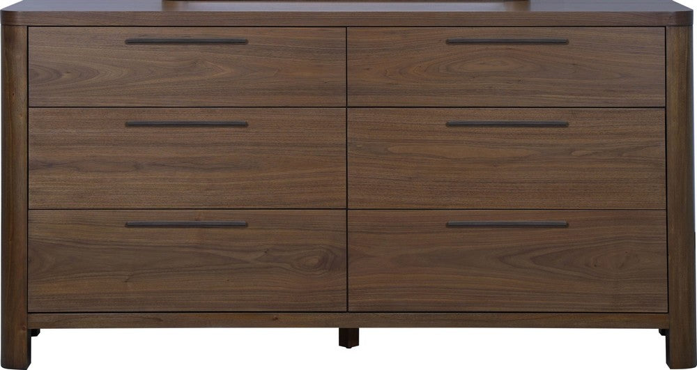 Modus Furniture - Totes Six Drawer Dresser in English Walnut - RXVK82 view 1