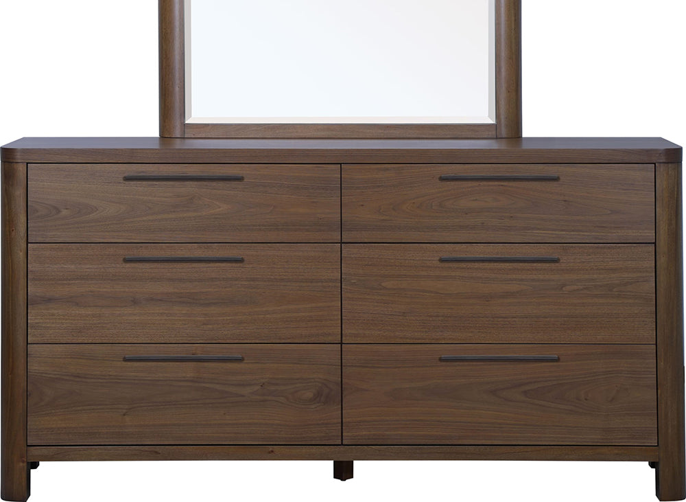 Modus Furniture - Totes Six Drawer Dresser in English Walnut - RXVK82 view 2
