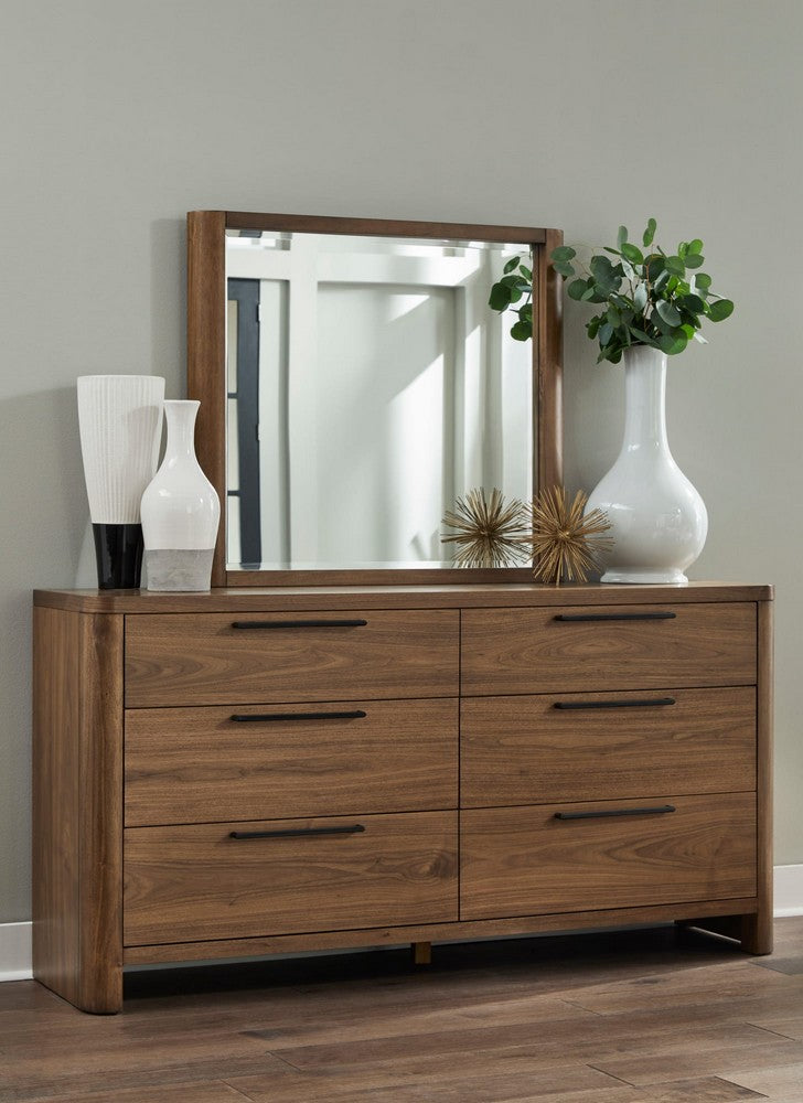 Modus Furniture - Totes Six Drawer Dresser in English Walnut - RXVK82 view 4