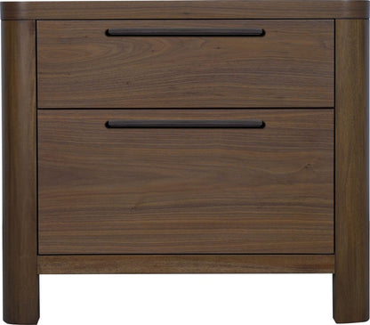 Modus Furniture - Totes Two Drawer Nightstand in English Walnut - RXVK81B view 1