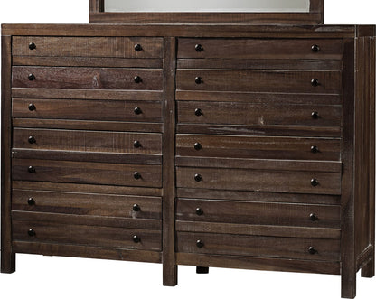 Modus Furniture - Townsend Eight Drawer Solid Wood Dresser in Java (2024) - 8T0682A view 1