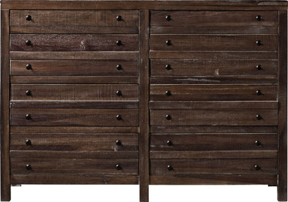 Modus Furniture - Townsend Eight Drawer Solid Wood Dresser in Java (2024) - 8T0682A view 2
