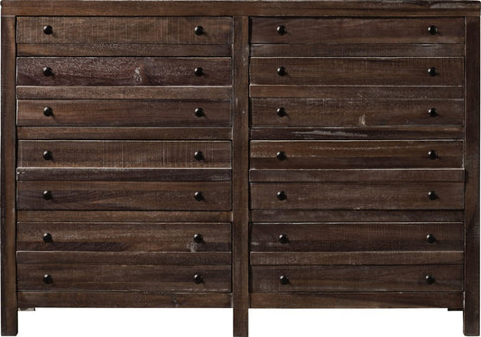 Modus Furniture - Townsend Eight Drawer Solid Wood Dresser in Java (2024) - 8T0682A view 2