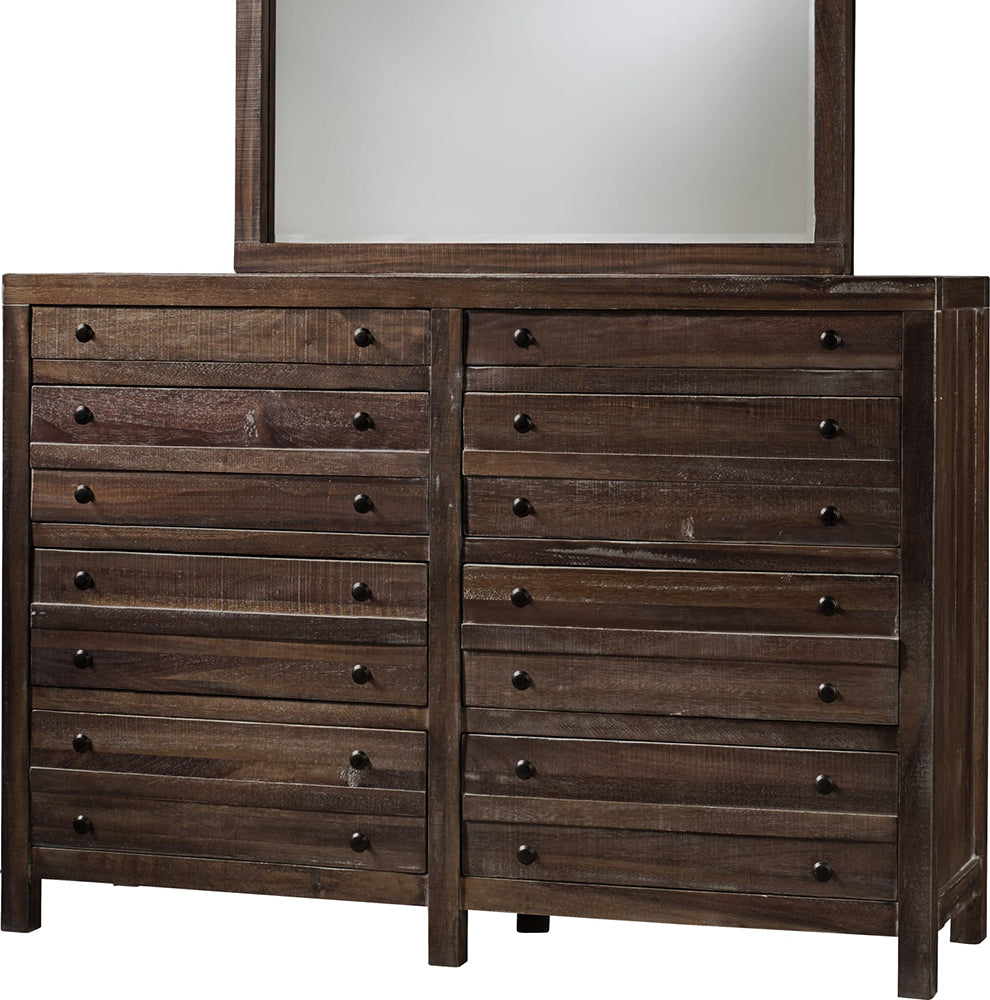 Modus Furniture - Townsend Eight Drawer Solid Wood Dresser in Java (2024) - 8T0682A view 3