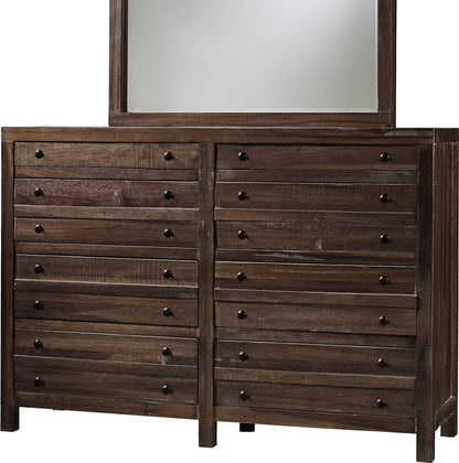 Modus Furniture - Townsend Eight Drawer Solid Wood Dresser in Java (2024) - 8T0682A view 3