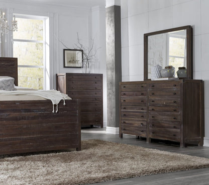 Modus Furniture - Townsend Eight Drawer Solid Wood Dresser in Java (2024) - 8T0682A view 7