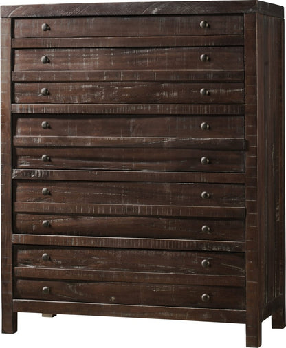 Modus Furniture - Townsend Five Drawer Solid Wood Chest in Java (2024) - 8T0684A view 1