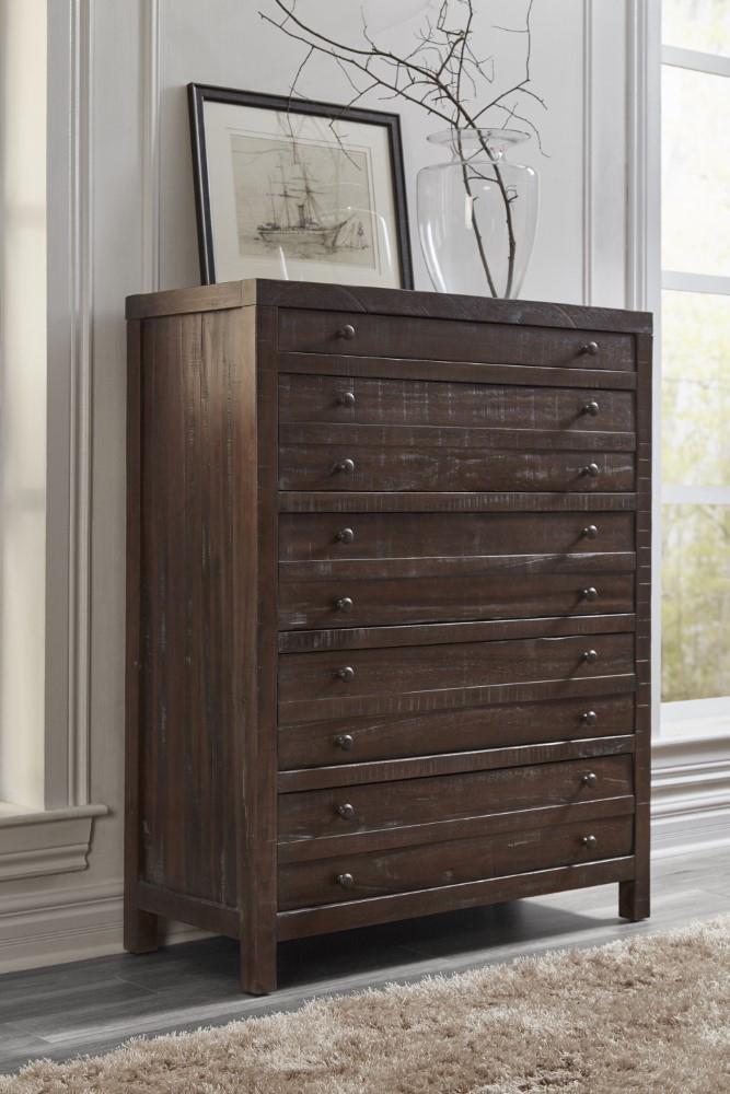 Modus Furniture - Townsend Five Drawer Solid Wood Chest in Java - 8T0684 veiw 1