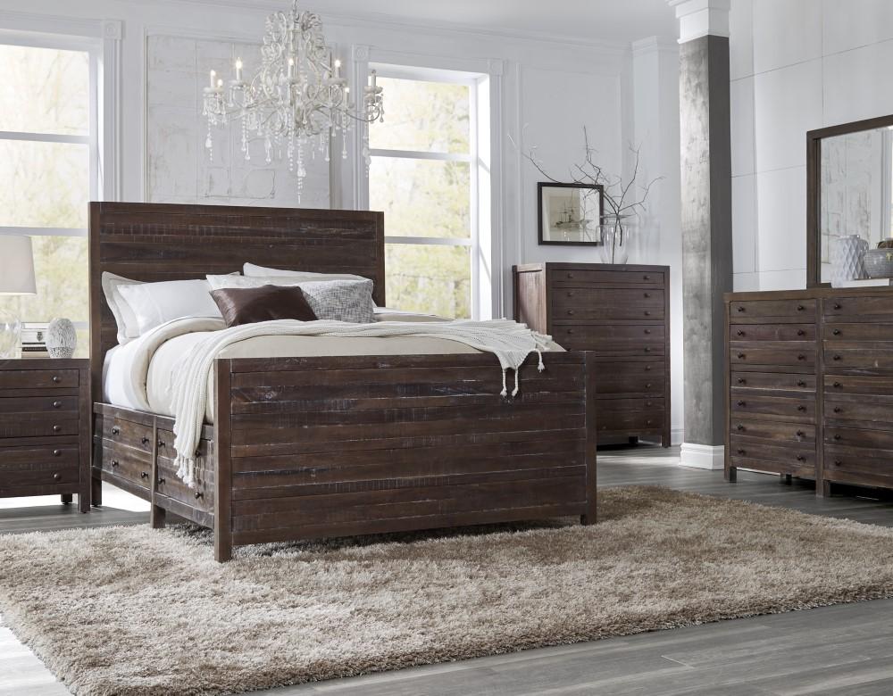 Modus Furniture - Townsend Five Drawer Solid Wood Chest in Java - 8T0684 veiw 2