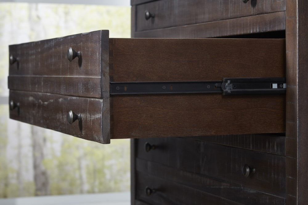 Modus Furniture - Townsend Five Drawer Solid Wood Chest in Java - 8T0684 veiw 4