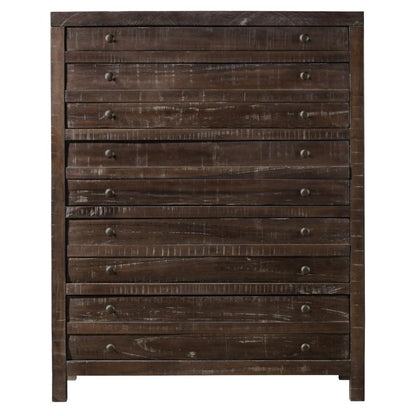 Modus Furniture - Townsend Five Drawer Solid Wood Chest in Java - 8T0684 veiw 6