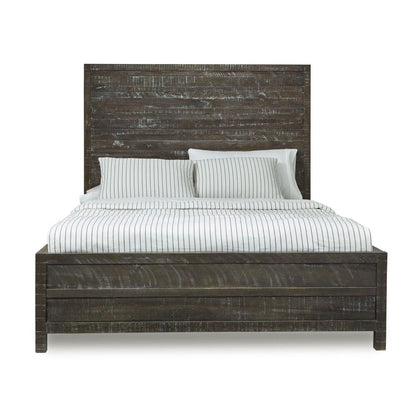 Modus Furniture - Townsend King-Size Solid Wood Low-Profile Bed in Gunmetal - 8TR9B7 veiw 2
