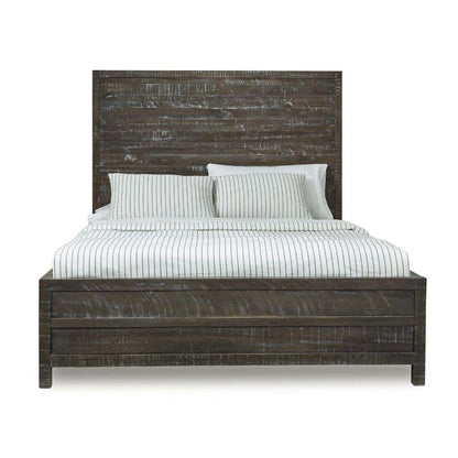 Modus Furniture - Townsend Queen-Size Solid Wood Low-Profile Bed in Gunmetal - 8TR9B5 veiw 2