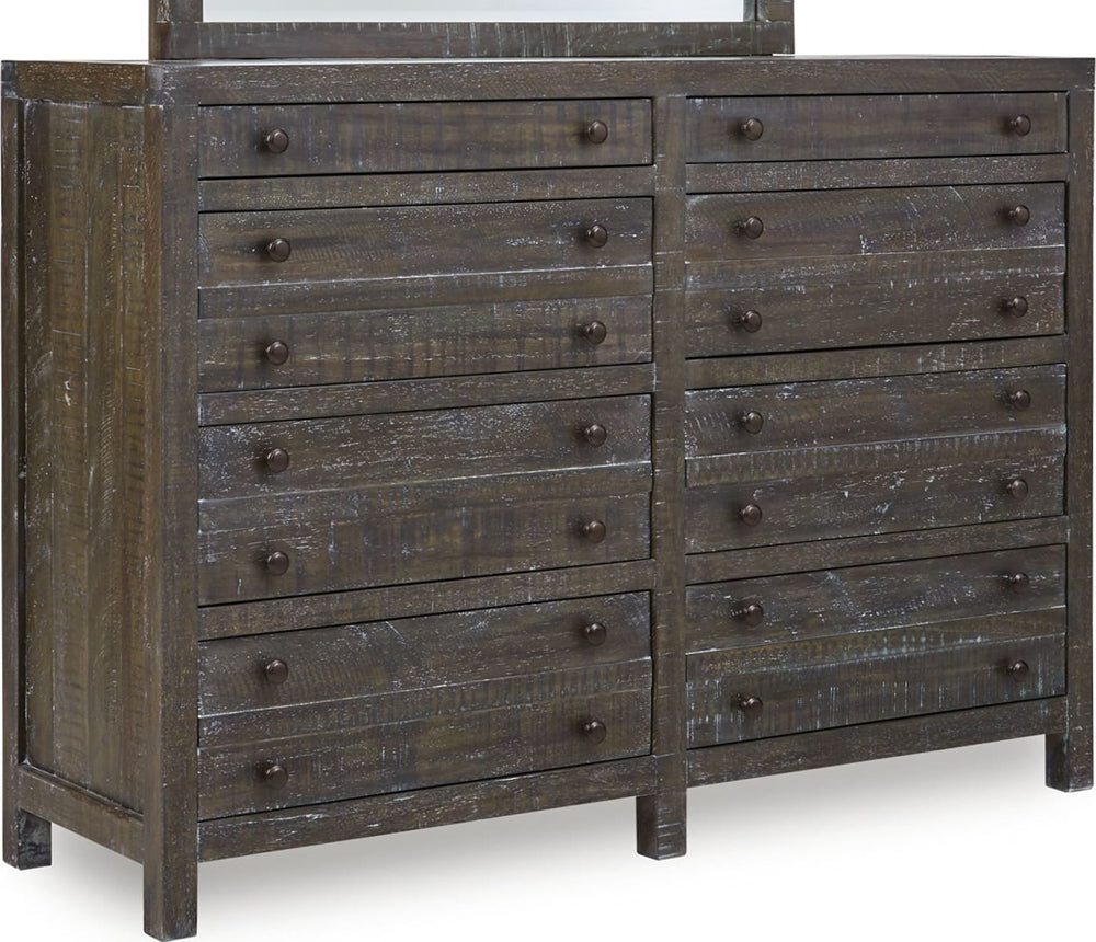 Modus Furniture - Townsend Solid Wood Eight Drawer Dresser in Gunmetal (2024) - 8TR982A view 1