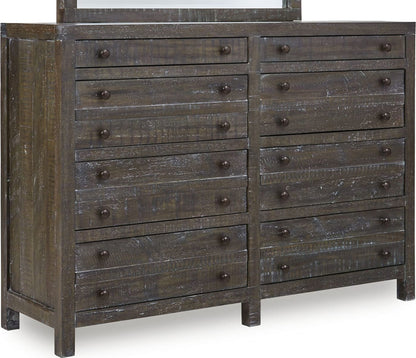 Modus Furniture - Townsend Solid Wood Eight Drawer Dresser in Gunmetal (2024) - 8TR982A view 1