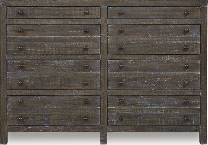 Modus Furniture - Townsend Solid Wood Eight Drawer Dresser in Gunmetal (2024) - 8TR982A view 2