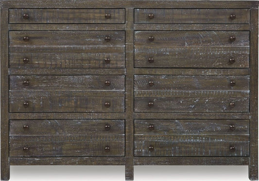 Modus Furniture - Townsend Solid Wood Eight Drawer Dresser in Gunmetal (2024) - 8TR982A view 2