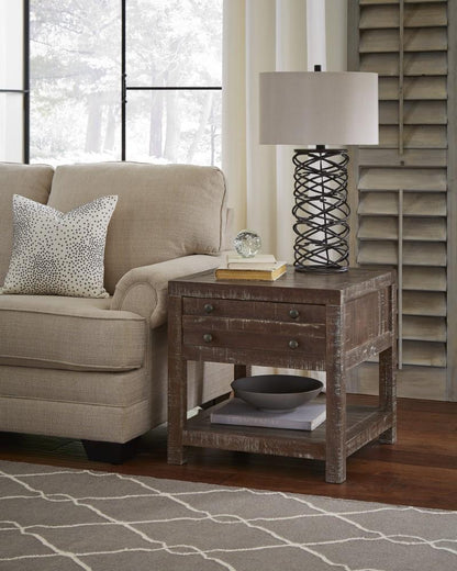 Modus Furniture - Townsend Solid Wood Side Table in Java - 8T0622 veiw 1