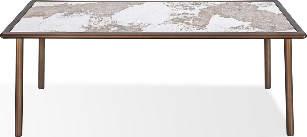 Modus Furniture - Tulum Stone Top Dining Table with Bronze Metal Base - PWSW61 view 2