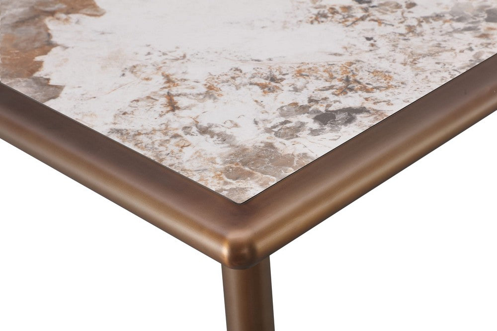 Modus Furniture - Tulum Stone Top Dining Table with Bronze Metal Base - PWSW61 view 3