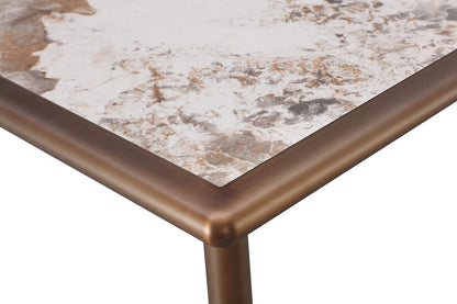 Modus Furniture - Tulum Stone Top Dining Table with Bronze Metal Base - PWSW61 view 3