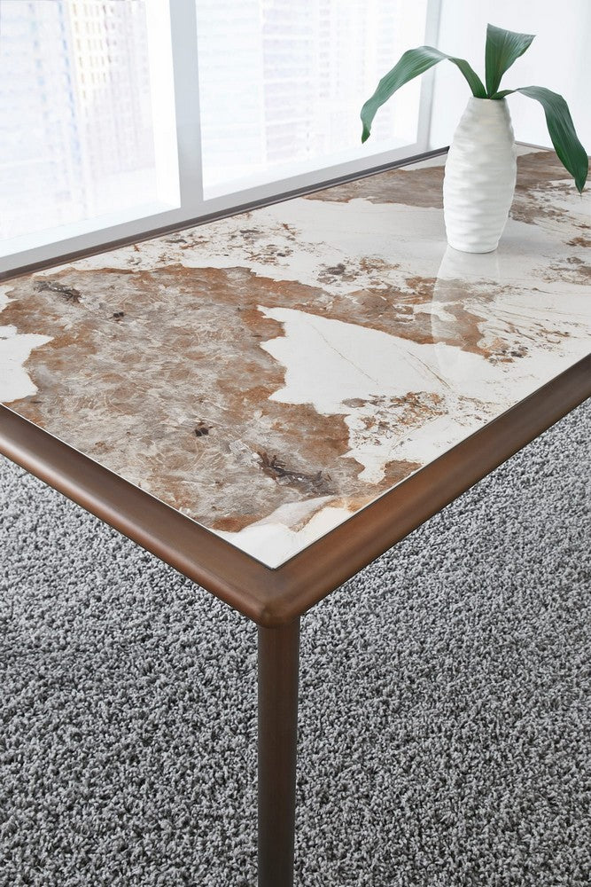 Modus Furniture - Tulum Stone Top Dining Table with Bronze Metal Base - PWSW61 view 4