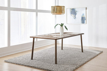 Modus Furniture - Tulum Stone Top Dining Table with Bronze Metal Base - PWSW61 view 5