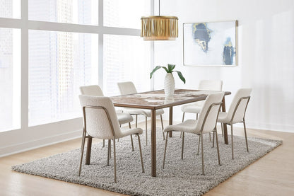 Modus Furniture - Tulum Stone Top Dining Table with Bronze Metal Base - PWSW61 view 7
