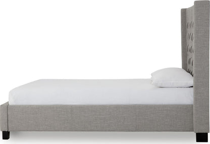 Modus Furniture - Verona Full-size Upholstered Footboard Storage Bed in Speckled Grey - 3ZFBD464 view 2