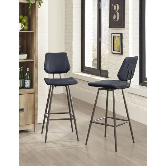 Modus Furniture - Vinson Modern Swivel Bar Stool in Cobalt (Set of 2) - 9LE868V view 1